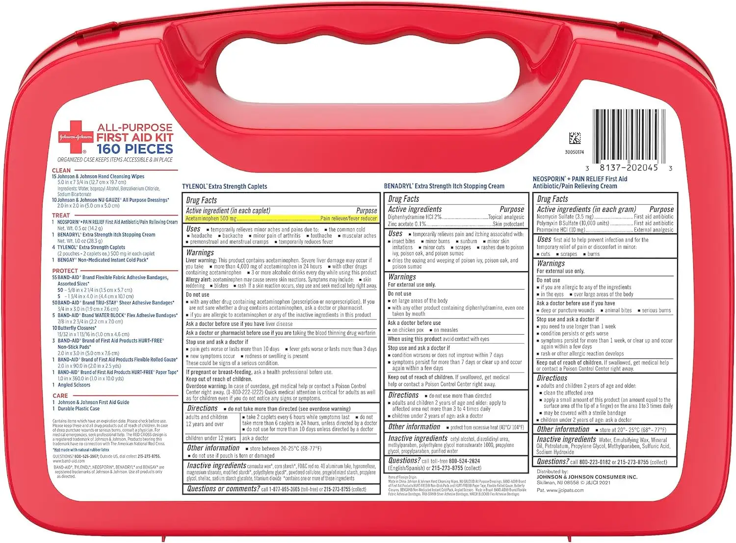 Johnson & Johnson All-Purpose Portable Compact First Aid Kit - 91tkzzmcnpl._ac_sl1500_